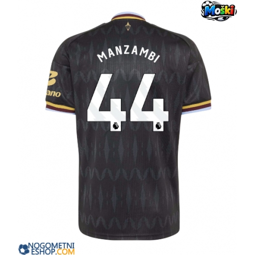 Moški Nogometni dresi Aston Villa Johan Manzambi #44 Gostujoči 2026-27 Kratek Rokav